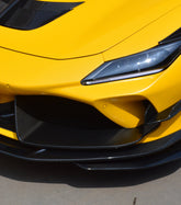 Ferrari F8 Tributo Spider 2020 2021 2022 2023 with Aftermarket Parts - Front Air Intake Trim Pre-preg Carbon Fiber from Ventus Veloce